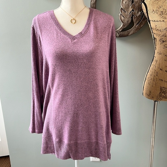 Habitat Sweaters - Purple Habitat v-neck sweater size XXL